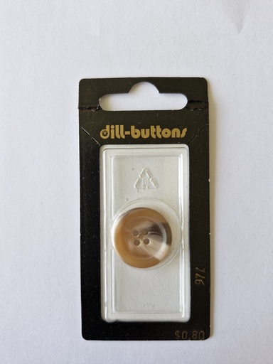 [000977] 3/4" Polyester bunon beige