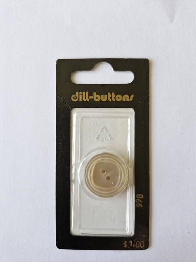[000998] 3/4" Polyester button beige