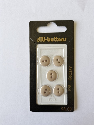 [000999] 7/16" Polyamid button beige