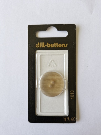 [001018] 7/8" Polyester button beige