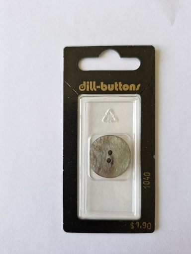 [001040] 3/4"  Polyester button brown