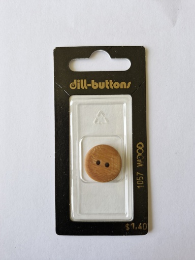 [001057] 11/16" Wood-button brown