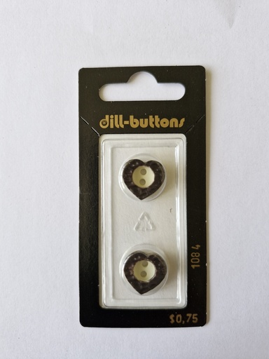 [001084] 5/8" Polyamid button brown