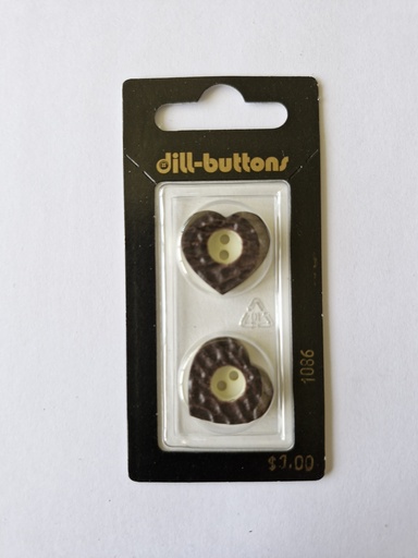 [001086] 3/4" Polyamid button brown