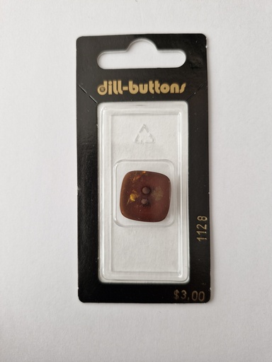 [001128] 1-3/16" polyester button brown