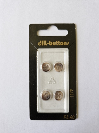 [001179] 3/8" Polyester button brown