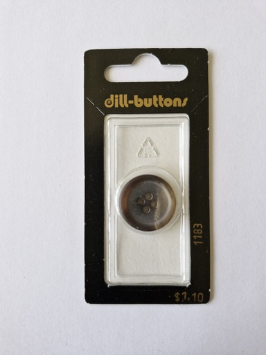 [001183] 3/4" Polyester button brown