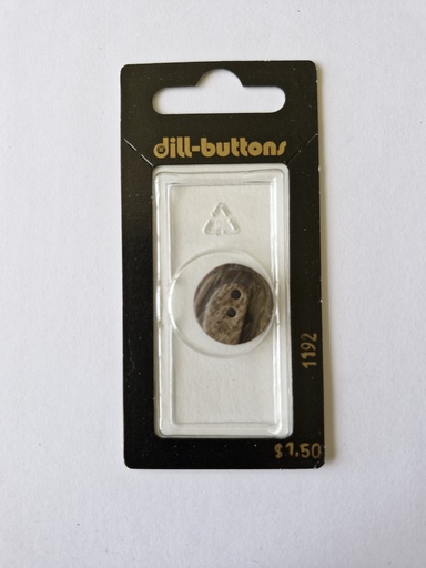 [001192] 1-1/16" Polyester button brown