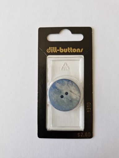 [001310] 1" Polyester button royal blue
