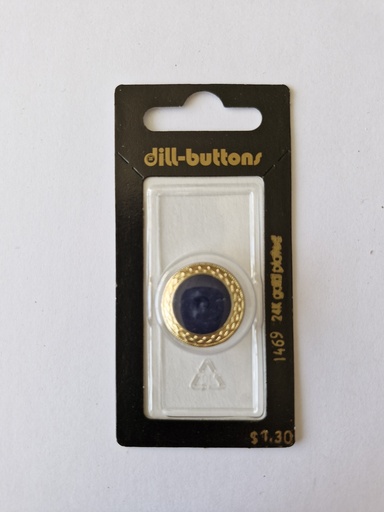 [001469] 3/4" Full metal enamelled navy