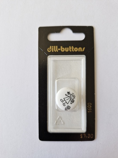 [001600] 1-1/16" children button white
