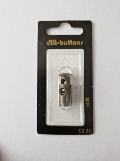 [001605] 7/8" cord stopper antique brass
