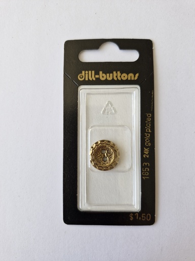 [001853] 5/8" Polyamid button antique gold