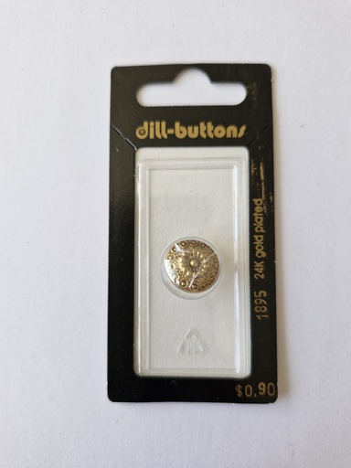 [001895] 9/16" Polyamid button antique gold