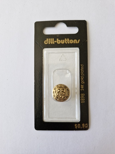 [001898] 9/16" Polyamid button antique gold