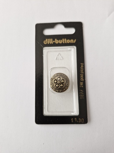 [001899] 1-1/16" Polyamid button antique gold