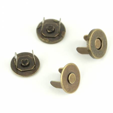 [STS175A] Two Magnetic Snaps 1/2" Antique