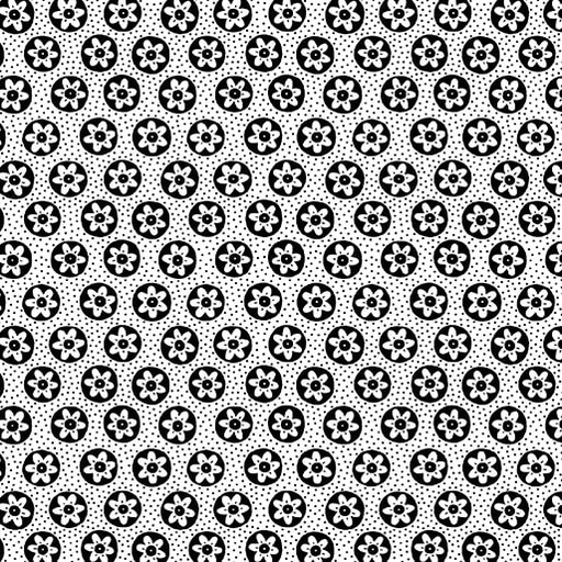 Black, White & Blooms Nancy 16675 90