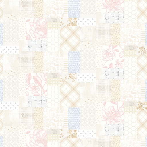 Pieces of America 8591S 14 Cream Patchwork