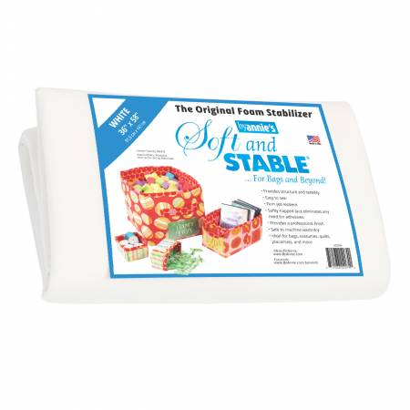 [SS2036] Soft and Stable White 100% Polyester Foam Stabilizer 36in x 58in