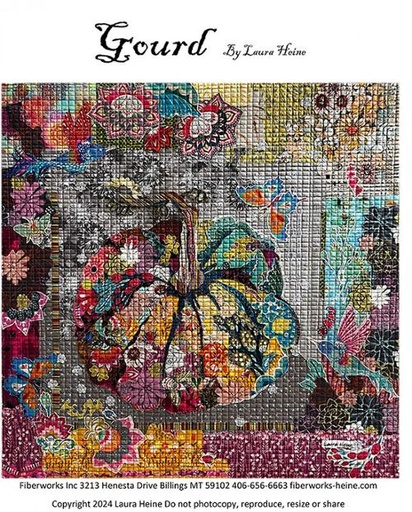 [FWLHGOURD] Gourd Collage Pattern by Laura Heine