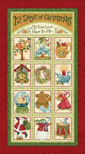 12 Days of Christmas My True Love 17270 99 panel