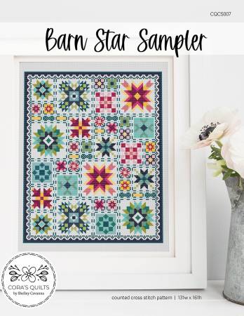 [CQ-CS007] Barn Star Sampler Cross Stitch Pattern