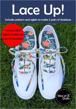 [SPQ347-RED] Lace Up Pattern With Red Aglets