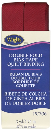DF Quilt Bind Scarlet 7/8in x 3yd
