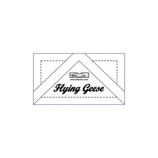 [BLLFG-1.5X3] Bloc Loc Flying Geese Ruler 1 1/2 x 3