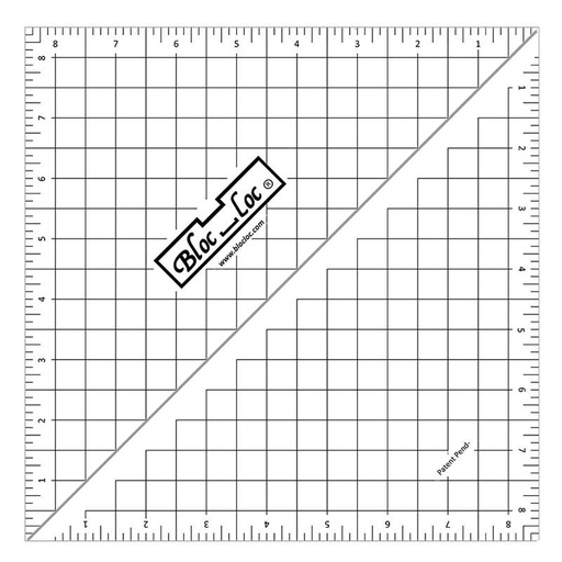 [BLLHST-8.5] Bloc Loc Half Square Triangle Ruler 8.5