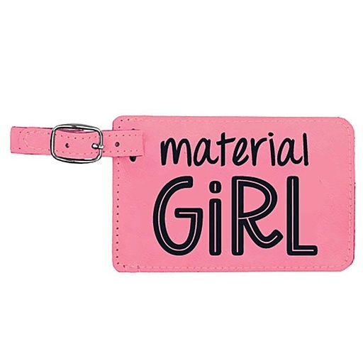 [263347] Luggage Tag Material Girl Pink
