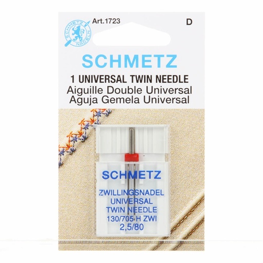 [1487788519] NEEDLE TWIN SZ 80 2.5 CARDED