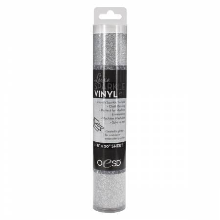 [OESDSP002] OESD Sparkle Vinyl 8in x 20in Silver