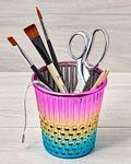[4911RW] Plastic Rainbow Thimble Craft Container